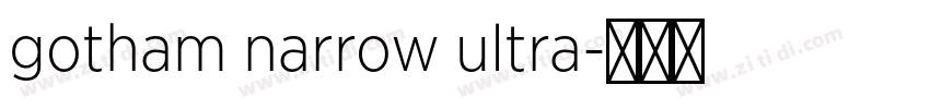 gotham narrow ultra字体转换